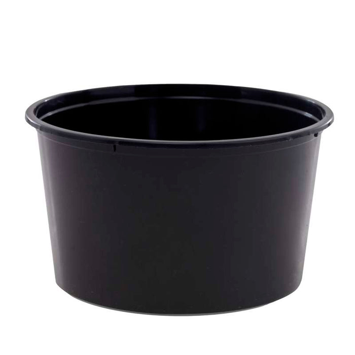 Saladier "Buckaty" rond en PP injecté noir Ø145mm H81mm 1000ml - 500Pcs