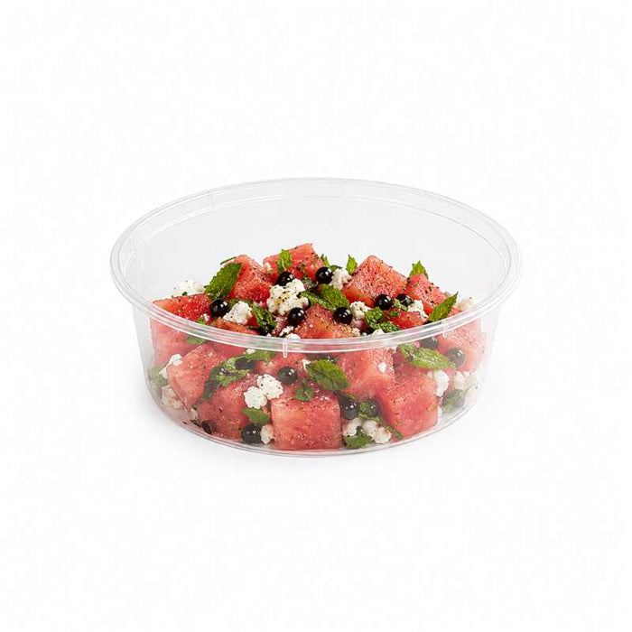 Saladier "Buckaty" rond transparent en PP injecté Ø145mm H49mm 600ml - 500Pcs