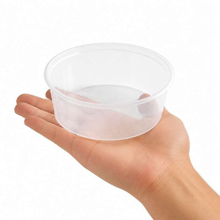 Saladier "Buckaty" transparent en PP injecté réemployable Ø145mm H60mm 750ml - 500Pcs