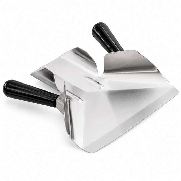 Pelle à frites inox à 2 manches 206x227mm H55mm - 1Pcs