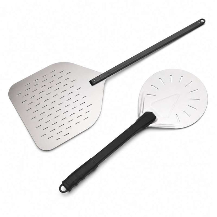 2 Pelles pizza perforées en aluminium pelle à enfourner et pelle à retourner 355x406mm-1Pcs