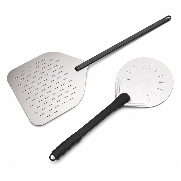 2 Pelles pizza perforées en aluminium pelle à enfourner et pelle à retourner 355x406mm-1Pcs