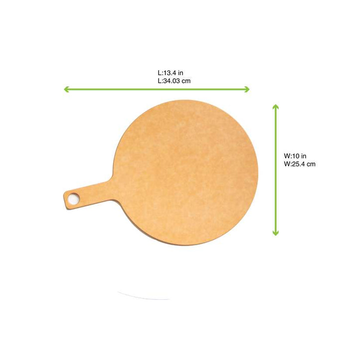 Phoenix  Planche ronde couleur naturel en fibre de bois 340x255mm H6mm-6Pcs