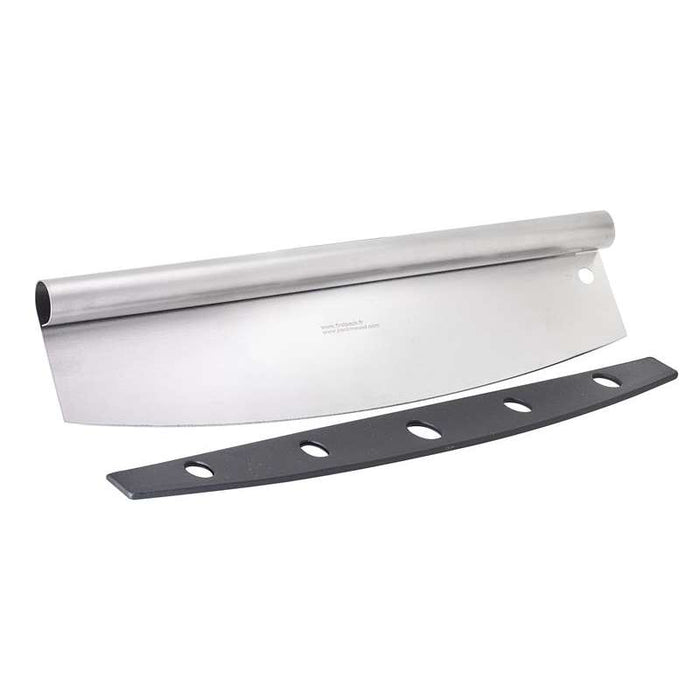 Couteau pizza Rocker en inox avec étui protecteur 355x100mm H25mm-6Pcs