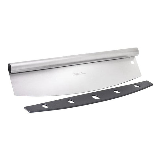 Couteau pizza Rocker en inox avec étui protecteur 355x100mm H25mm-6Pcs