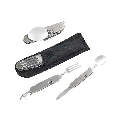 Couverts de poche multifonctions: couteau fourchette cuillère décapsuleur  87x16mm H10mm-24Pcs
