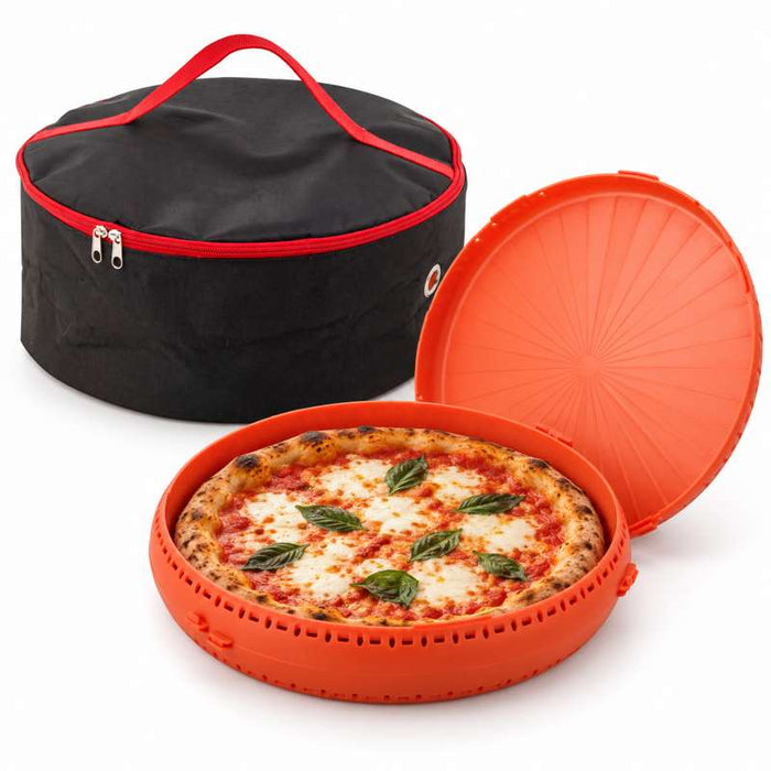 Poche ronde noire pour pizza réutilisable et bento  H150mm-5Pcs