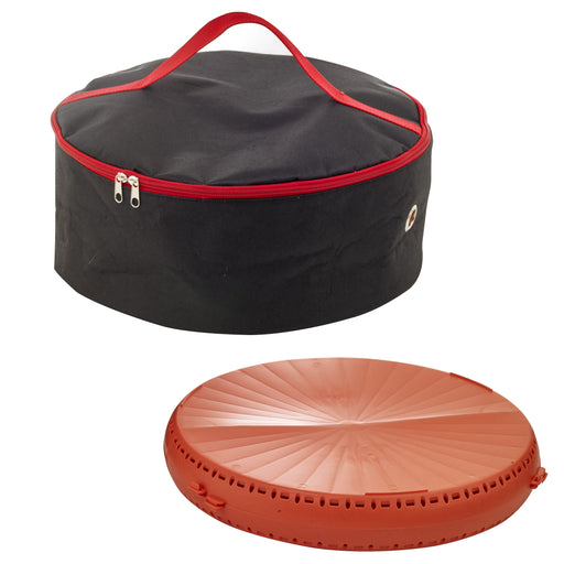 Poche ronde noire pour pizza réutilisable et bento  H150mm-5Pcs