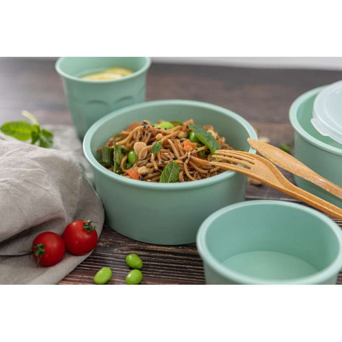 Bol Phoenix en plastique RPET réemployable vert d'eau  H70mm 1 110ml-24Pcs