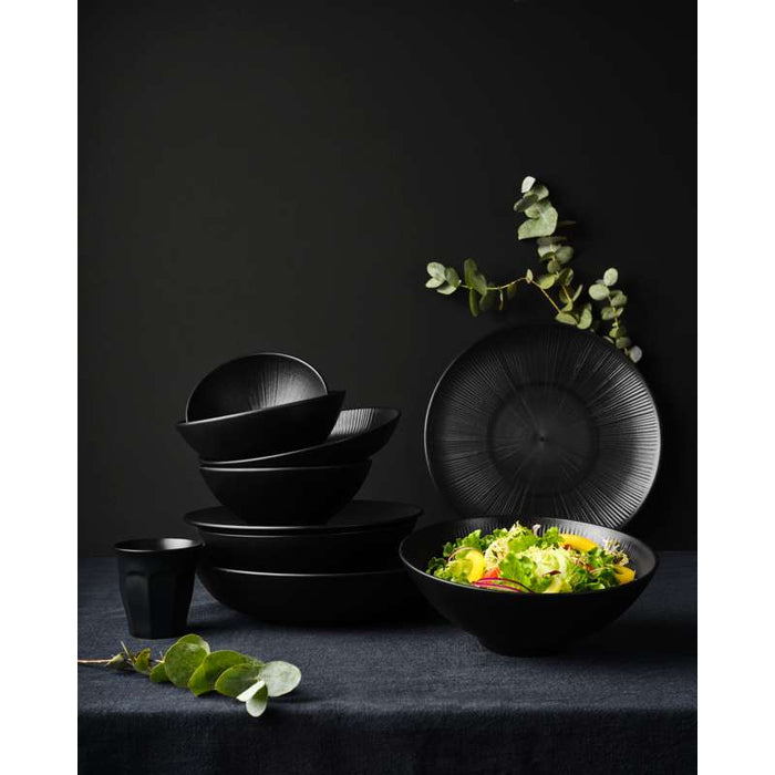 Black Phoenix assiette noire ré-employable  H30mm-12Pcs