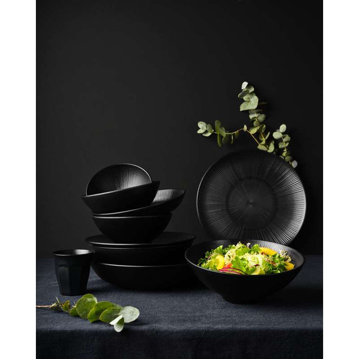 Black Phoenix assiette noire ré-employable  H30mm-12Pcs