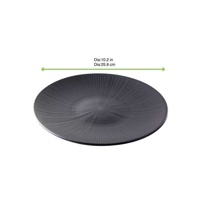 Black Phoenix assiette noire ré-employable  H30mm-12Pcs