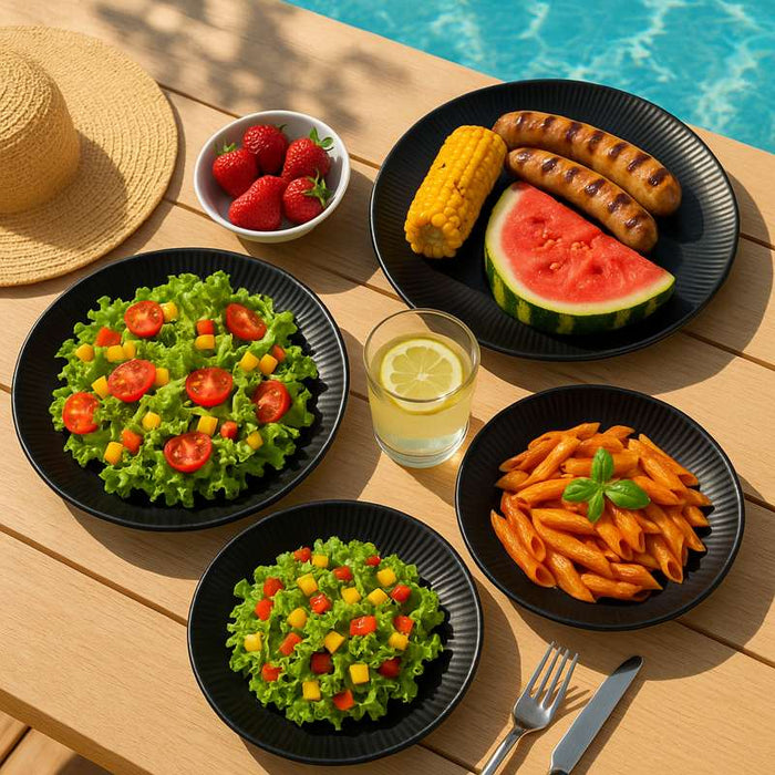 Black Phoenix assiette noire ré-employable  H35,5mm-8Pcs