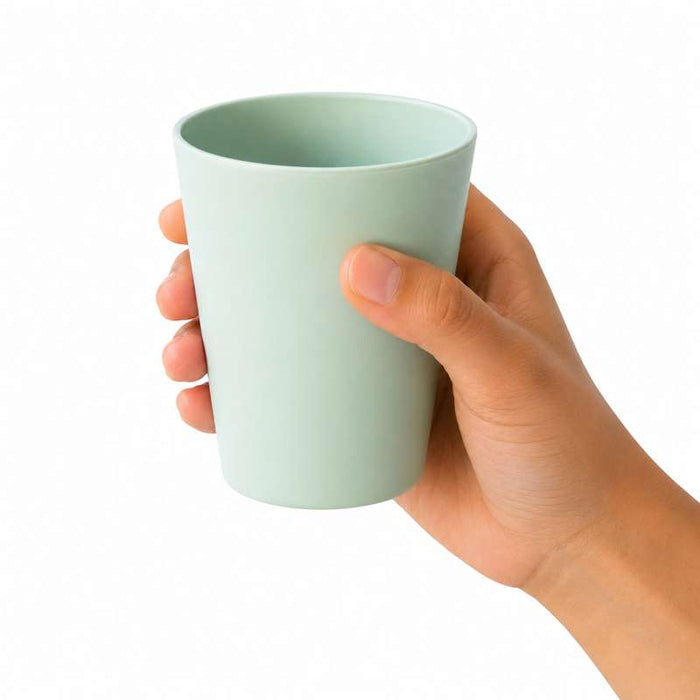 Gobelet réemployable vert d'eau en RPET "Phoenix" Ø82mm H103mm 340ml - 48Pcs