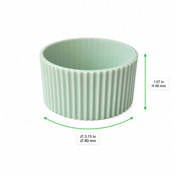 Bague "Phoenix" pour gobelet réemployable, vert d'eau H40mm - 48Pcs