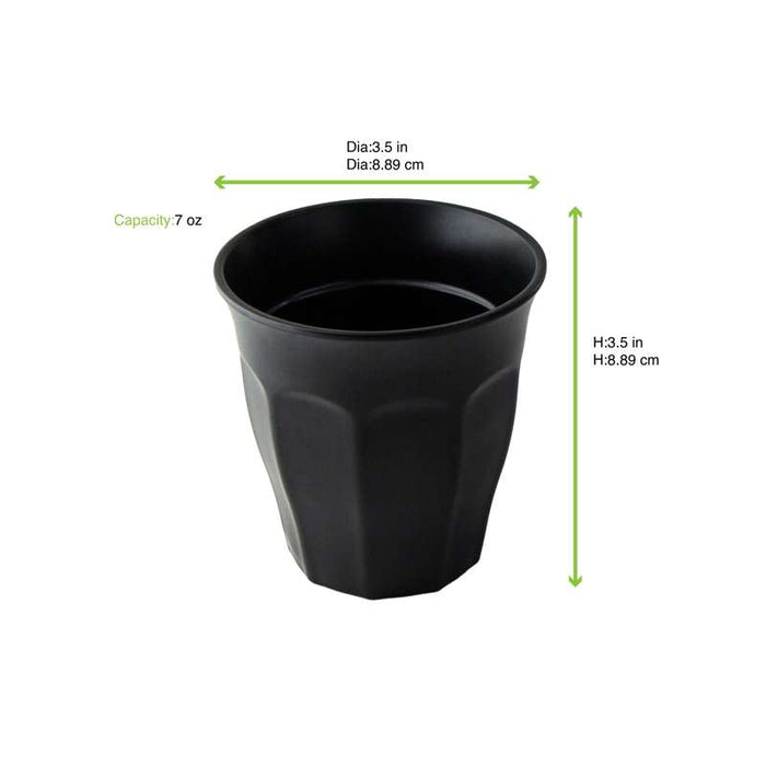 Black Phoenix gobelet à cafe noir ré-employable   H89mm 200ml-24Pcs