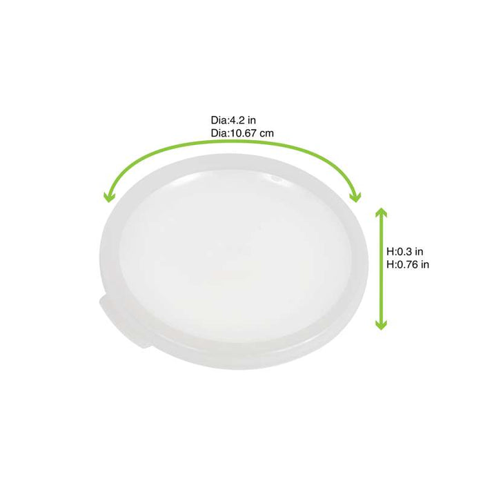 Couvercle translucide réemployable "Phoenix" Ø105mm - 24Pcs
