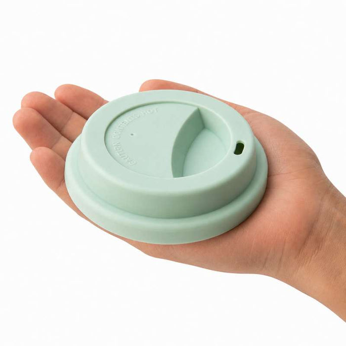 Couvercle réemployable "Phoenix" en silicone vert d'eau Ø82mm - 48Pcs