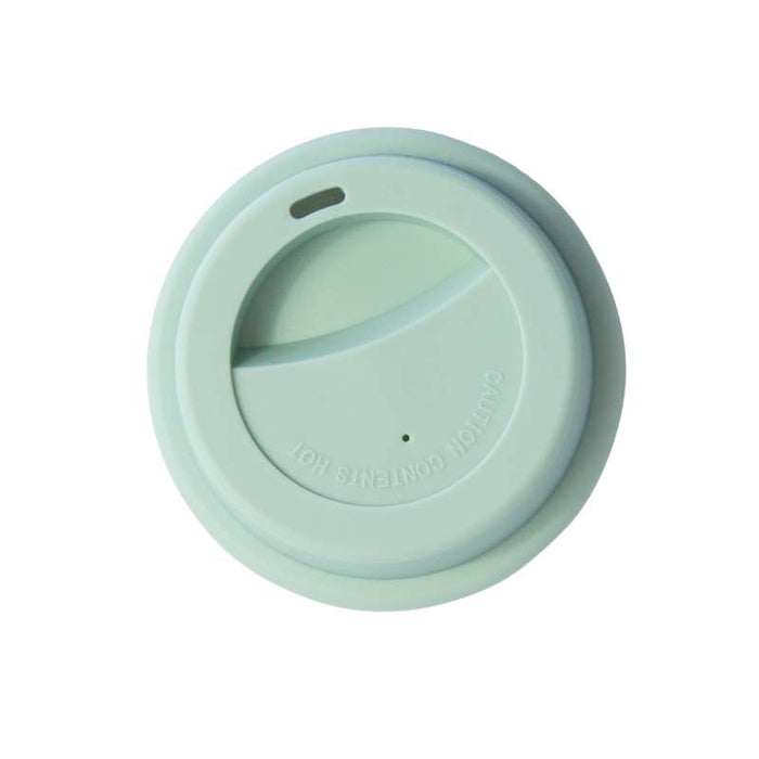 Couvercle réemployable "Phoenix" en silicone vert d'eau Ø82mm - 48Pcs