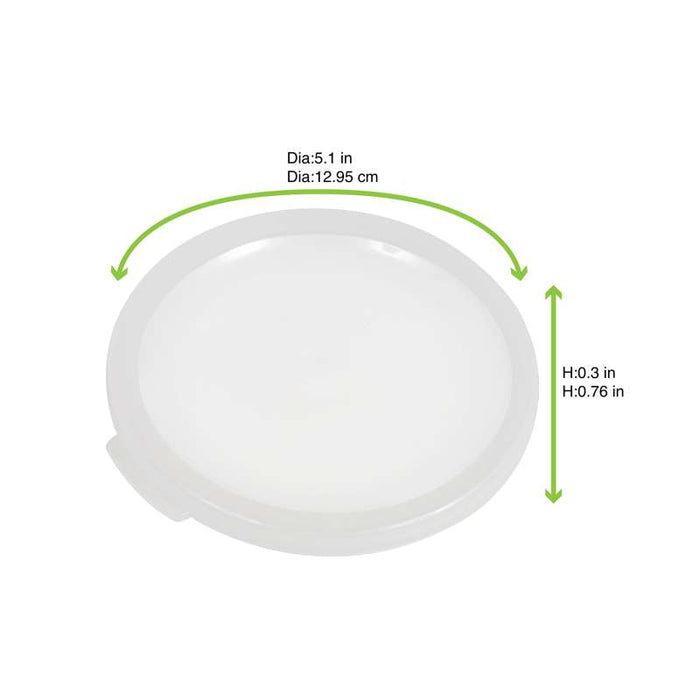 Couvercle "Phoenix" translucide réemployable Ø130mm - 24Pcs