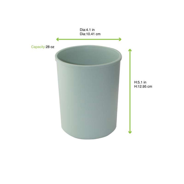 Phoenix Pot à soupe vert d'eau ré-employable   H130mm 800ml-24Pcs