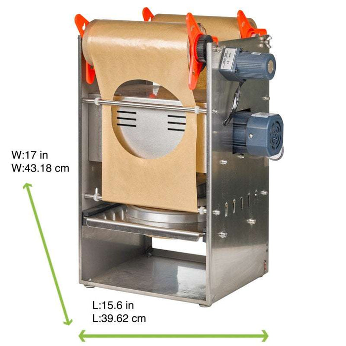 Scelleuse automatique "Opseal" pour contenants ronds Ø185mm 410x450mm H750mm - 1Pcs