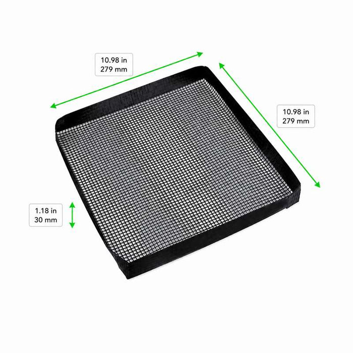 Plaque grillagée à rebords pour barbecue 279x279mm H30mm - 2Pcs