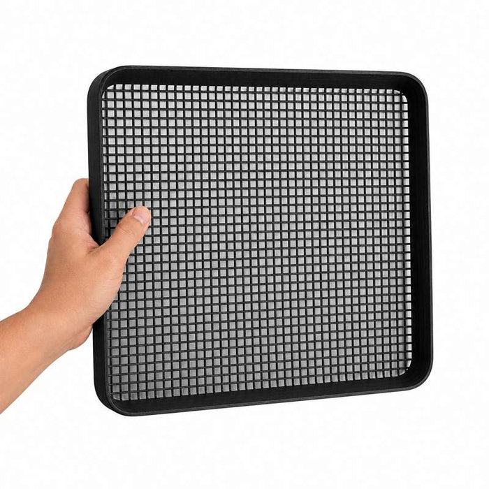 Tapis grillagé à bordure pour barbecue 305x305mm H13mm - 5Pcs