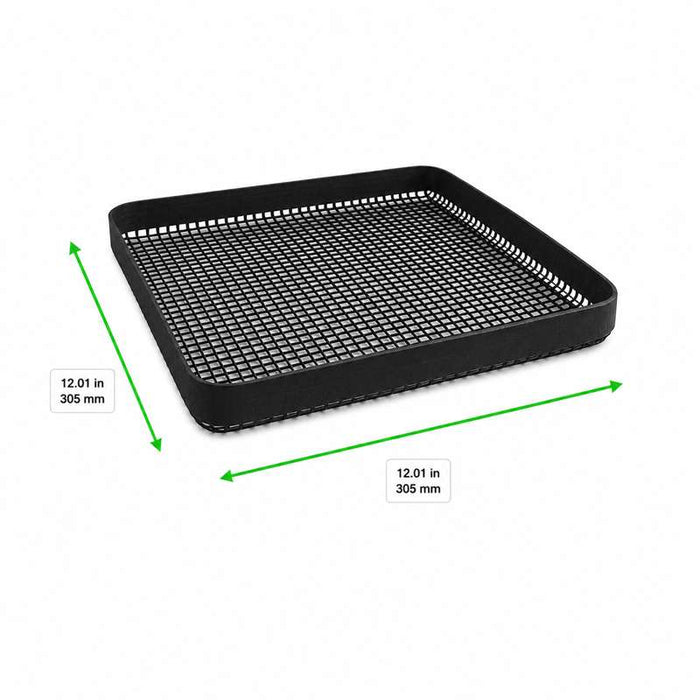 Tapis grillagé à bordure pour barbecue 305x305mm H13mm - 5Pcs
