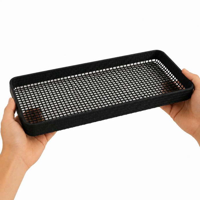 Tapis grille de barbecue à rebord 279x140mm H13mm - 2Pcs