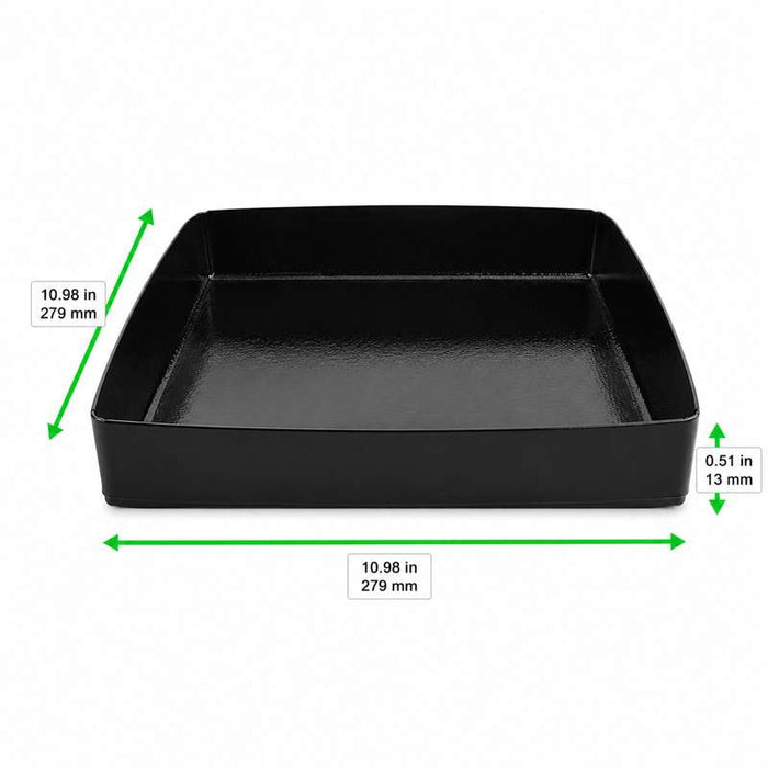 Panier plein à bordure pour barbecue 279x279mm H13mm - 2Pcs