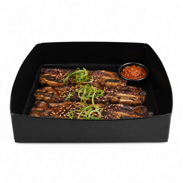 Panier plein à bordure pour barbecue 279x279mm H13mm - 2Pcs