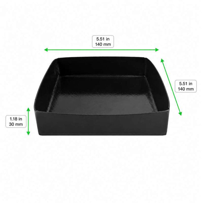 Panier plein à bordure pour barbecue 140x140mm H30mm - 2Pcs