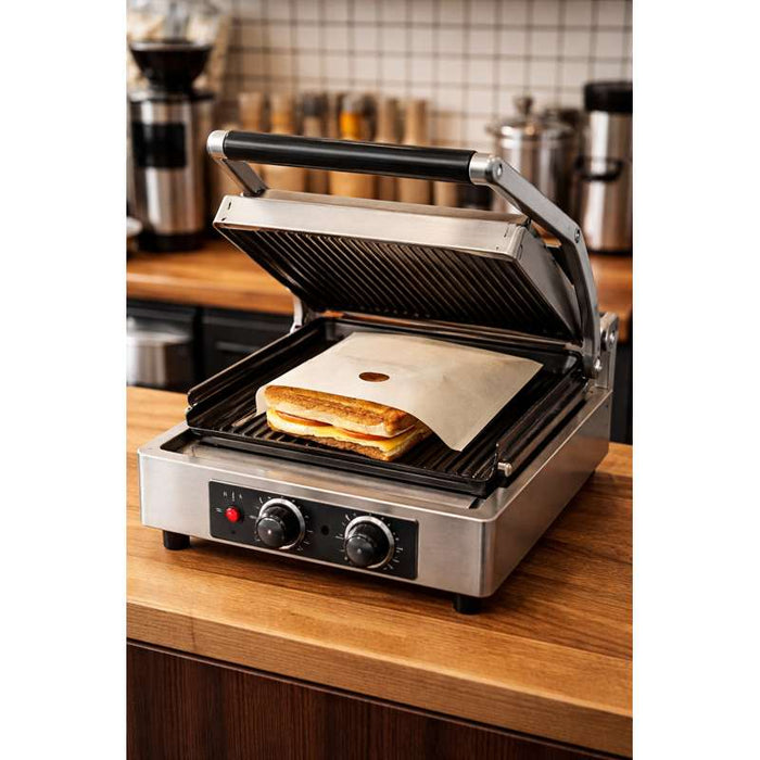 Sachet grille-pain réutilisable marron clair 160x180mm - 10Pcs
