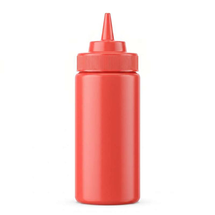 Squeezer souple rouge 1 embout H185mm 230ml - 6Pcs