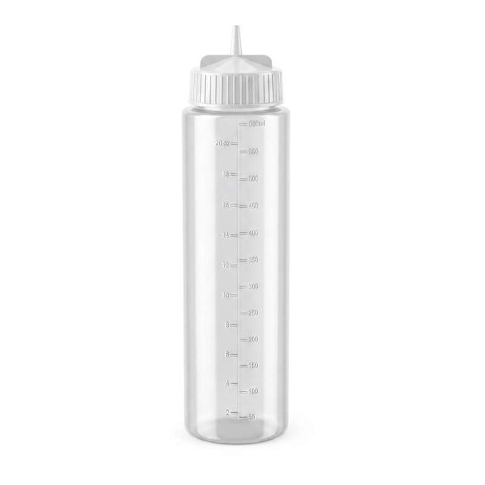 Squeezer souple transparent 1 embout Ø45mm H185mm 230ml - 6Pcs