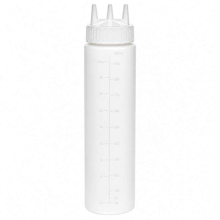 Squeezer souple transparent 3 embouts H295mm 920ml - 6Pcs