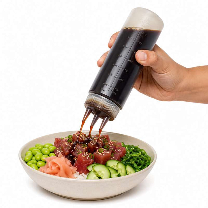 Squeezer souple transparent 3 embouts H295mm 920ml - 6Pcs