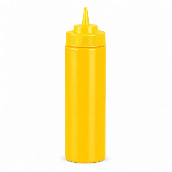 Flacon souple jaune à 1 embout sans BPA H195mm 350ml - 6Pcs