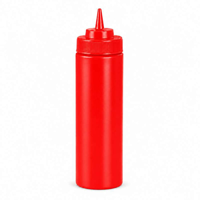 Flacon verseur souple rouge 1 embout H195mm 350ml - 6Pcs