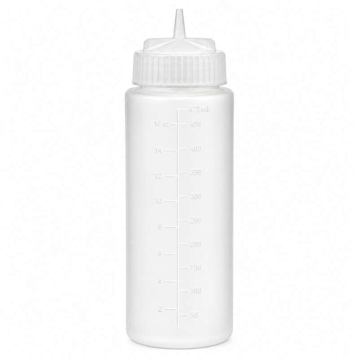 Flacon souple transparent 1 embout H195mm 350ml - 6Pcs