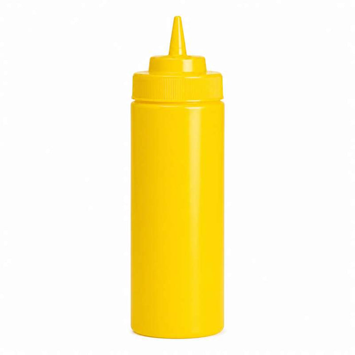 Squeezer souple jaune 1 embout H260mm 630ml - 6Pcs