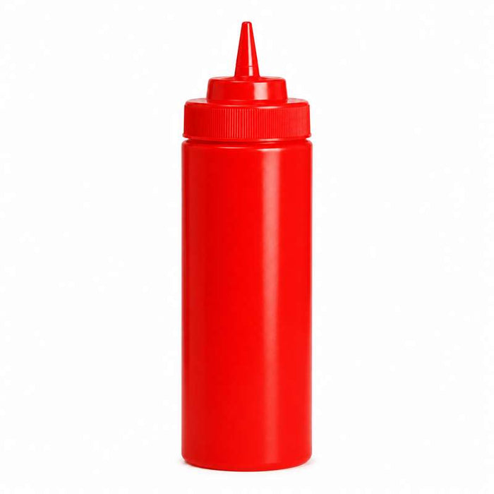 Flacon souple rouge 1 embout H260mm 630ml - 6Pcs