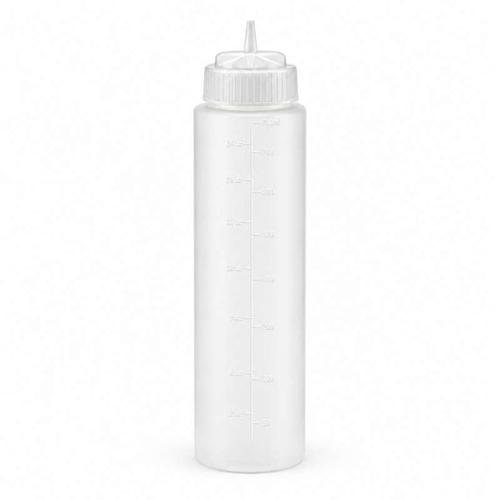 Squeezer souple transparent 1 embout H260mm 630ml - 6Pcs