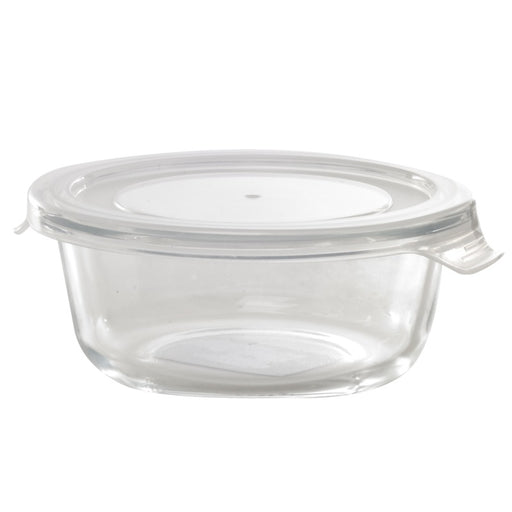 Combo Bol CookShow en verre compartimenté+Couv PP    H60mm 390ml-36Pcs