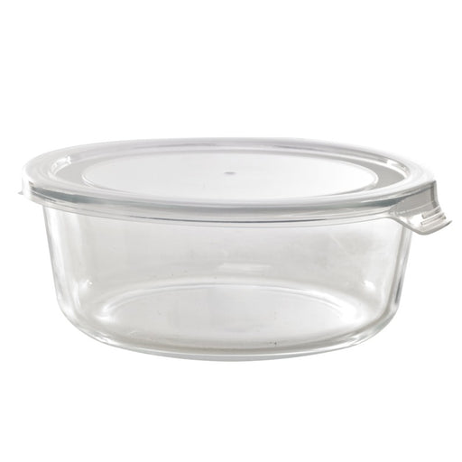 Combo Bol CookShow en verre compartimenté+Couv PP    H74mm 950ml-18Pcs