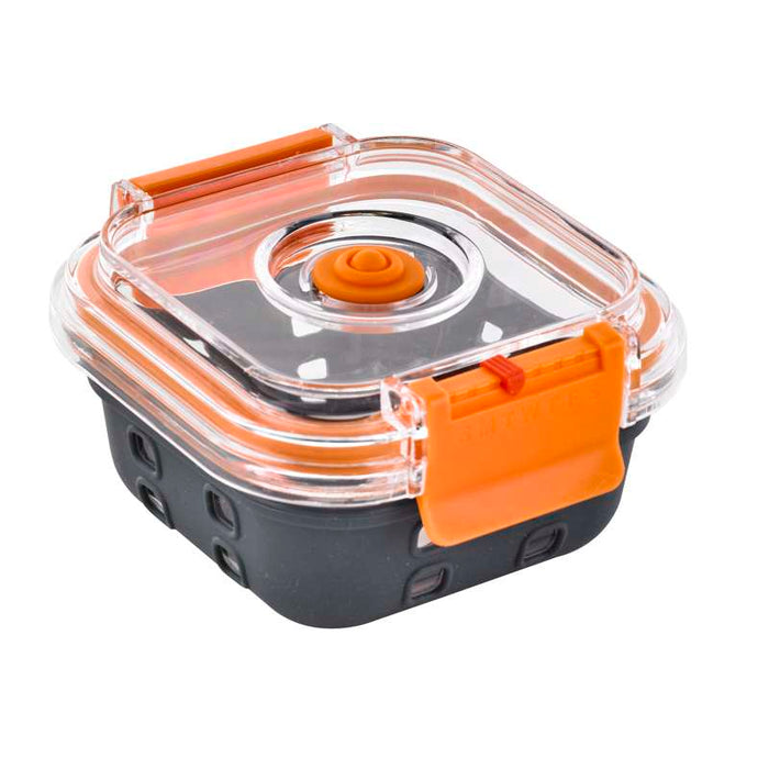 Bol carre en verre+couv transp.+protection silicone  112x112mm H48mm 310ml-24Pcs