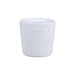 Combo Bol CookShow verre opale + Couv en plastique PP  H96mm 500ml-24Pcs