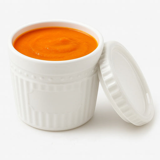 Combo Bol CookShow verre opale + Couv en plastique PP  H78mm 260ml-48Pcs