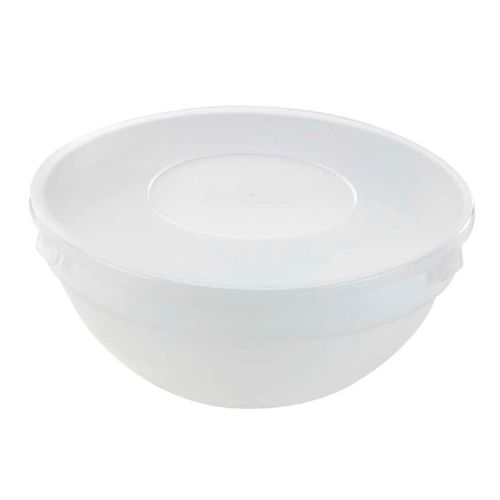 Combo Bol CookShow verre opale + Couv en plastique PP  H75mm 1 140ml - 12Pcs